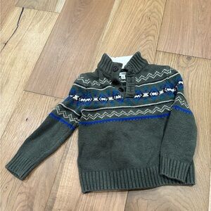 Children's Green Fair Isle Sweater
